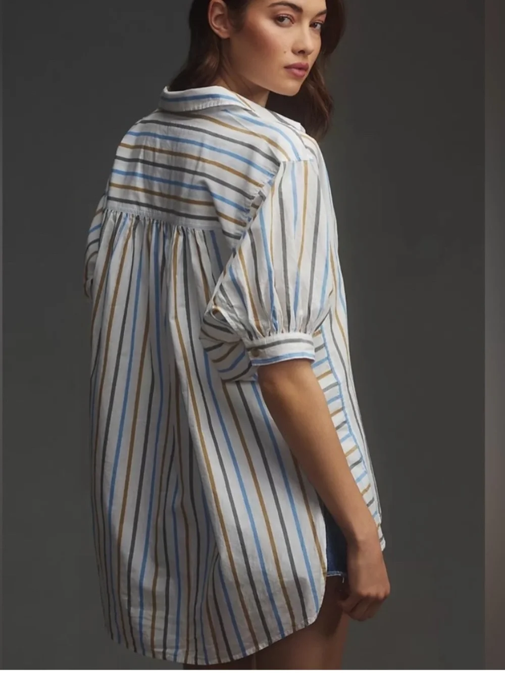 Anthropologie Pilcro Painter Buttondown Shirt Striped XS